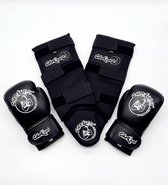 STARTERS SET ZWART KICKBOKSEN 10 OZ