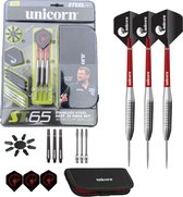 Dragon Darts x Unicorn James Wade dartset - dartpijlen – dart shafts – dart flights – dartpijlen 23 gram – stainless steel – dart case