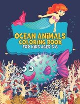 Ocean Animals Coloring Book For Kids Ages 3-6