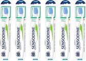 6 x Sensodyne Verzorging & Precisie Zacht Tandenborstel - Voordeelverpakking