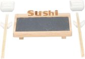 Serveerset Sushi 7 delig 30 X 16 Cm - sushiset - porselein