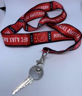 Ajax Lanyard - Ajax Sleutelhanger - rood Ajax logo en kruizen