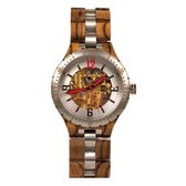 Houten herenhorloge | houten horloge heren | automatisch uurwerk | mechanische houten horloge