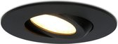 LED Inbouwspots Zwart - Napels - 8W - IP65 - Dimbaar & Kantelbaar