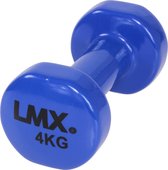 Bol.com LMX. Vinyl dumbbellset l 4kg l Donkerblauw aanbieding