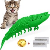 Katten Tandenborstel - Katten Speelgoed - Tanden Schoonmaken Kat - Catnip Kattenkruid - Gebitsverzorging Katten - Kattenspeeltje - Katten Tandverzorging