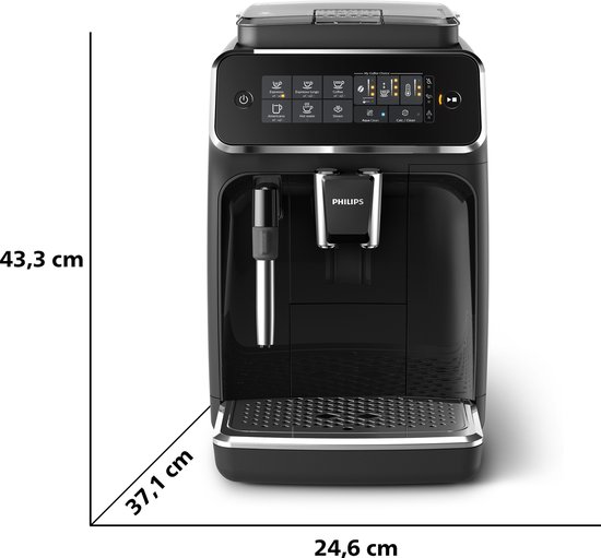Productinformatie - Philips EP3221/40 - Philips Series 3200 EP3221/40 - Espressomachine - Zwart