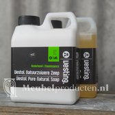 Vestol Natuurzuivere Zeep, Wit, Onderhoudmiddel en schoonmaakmiddel voor Witte of Whitewash Vloeren en Meubels, 1 liter