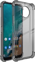 IMAK Nokia G50 Hoesje Dun TPU met Screen Protector Transparant Zwart