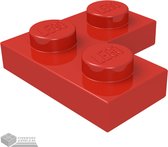 LEGO Plaat 2x2 Hoek, 2420 Rood 50 stuks