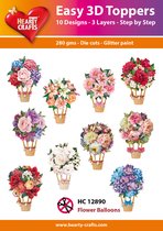 Easy 3D Topper Luchtballon bloemen - HC12890