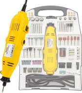 Optiontool® Mini Multitool Set 243 Stuks - Compacte Boor - Polijstmachine - Vijzelset - Slijpmachine - Roterend 8000-30000 RPM - Opbergdoos