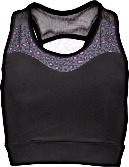 Papillon Sporttop Racer Dames Polyester/elastaan Zwart Mt S