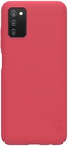 Nillkin - Telefoonhoesje geschikt voor Samsung Galaxy A03s - Super Frosted Shield - Back Cover - Rood