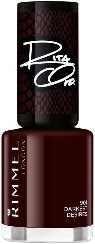 Rimmel London 60 seconds supershine nagellak Darkest desires Dark red