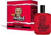 Rebel Fragrances Wild Heart Eau De Toilette Mannen - 100 ml -  Mannen Parfum - Mannen Cadeautjes - Verleidelijk en Intrigerend Herengeur
