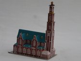 bouwplaat, modelbouw in karton, Westertoren met kerk, schaal 1/250