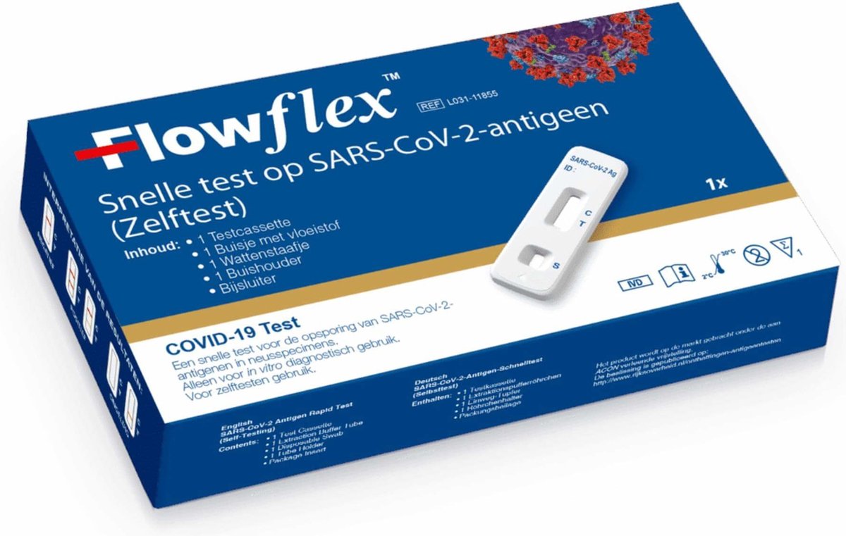 Acon Flowflex Covid-19 Antigeen Rapid Test - Corona Zelftest - ACON Flowflex