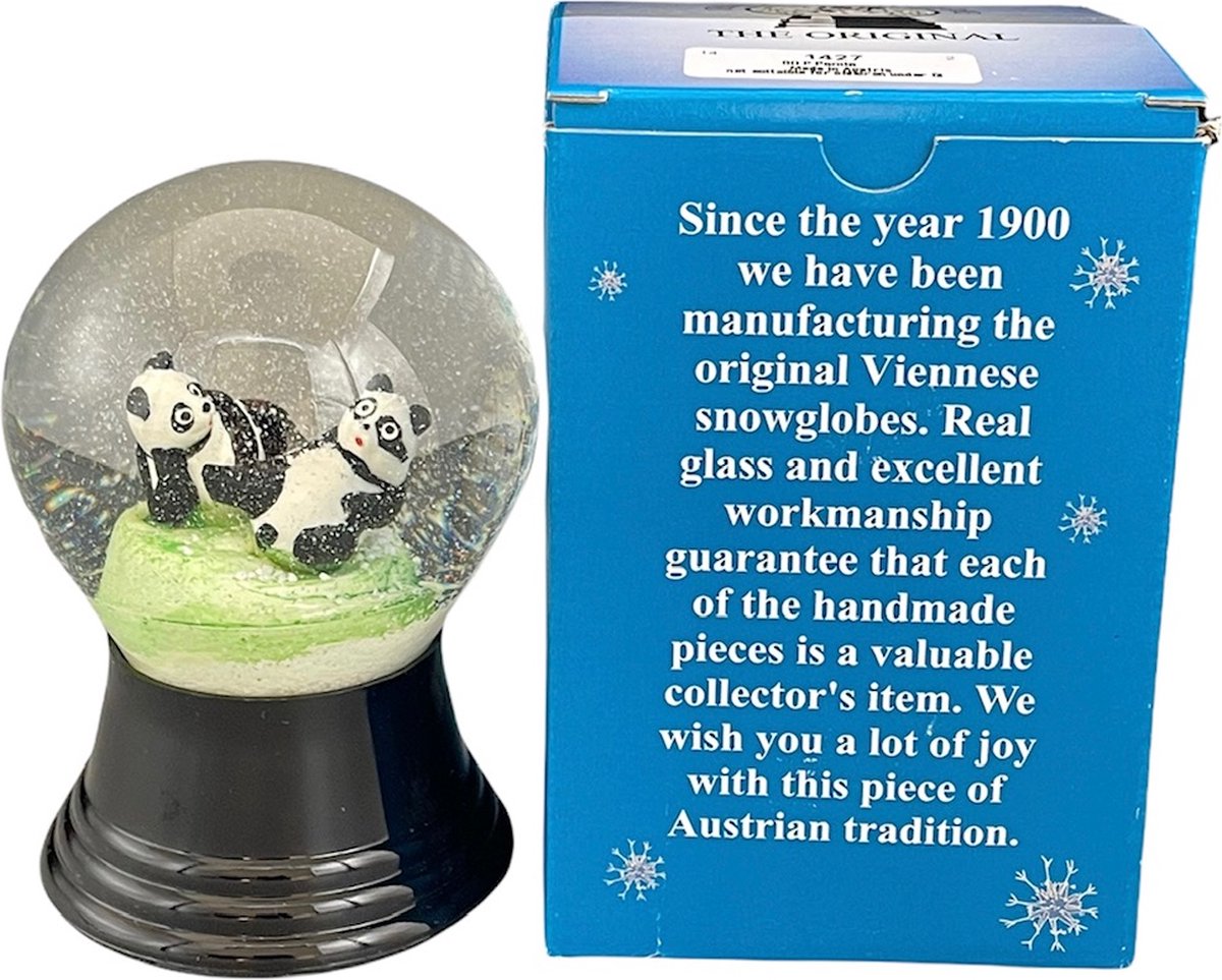 1 Boule À Neige Panda – Figurine De Globe D'eau Scintillante - Temu France