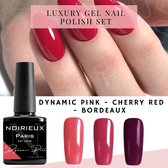 NOIRIEUX® Premium gellak Dynamic Pink, Cherry Red & Bordeaux