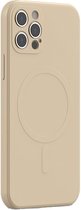 DrPhone YCA1 - Siliconen Hoesje – Magnetisch - Schokbestendig - TPU – Back Cover – 6,7 Inch - Geschikt voor iOS Smartphone 13 Pro Max - Khaki