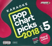 Zoom Karaoke CD+G - Pop Chart Picks 2018 (Part 5) + FREE Five Of A Kind Ladies o