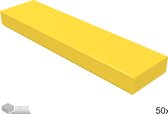 LEGO Tegel 1x4, 2431 Geel 50 stuks