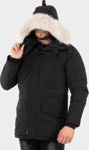 WildFace Paris Black Parka Velcro- Jas- Mannen- Maat L- Black