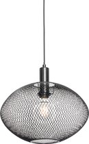 QAZQA molly - Industriele Hanglamp - 1 lichts - Ø 400 mm - Zwart - Industrieel -  Woonkamer | Slaapkamer | Keuken