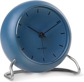 Arne Jacobsen City Hall Horloge de Table Wekker Blauw Mat - Ø 11 cm 43691
