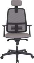 Bureaustoel - Grijze mesh rugleuning - L 69 x D 70 x H 127 cm - IMAGINATION
