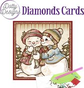 Dotty Designs Card - Snowmen - diamond painting
