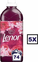 Lenor Wasverzachter Robijn Jasmijn - 5x74 Wasbeurten - 370 Wasbeurten - Jaarbox - Voordeelverpakking