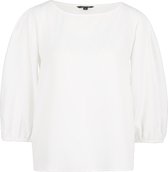 Witte blouse met driekwart mouw - Comma - Maat 34