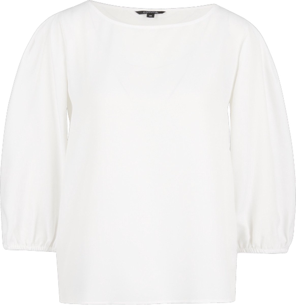 Witte blouse met driekwart mouw - Comma - Maat 40