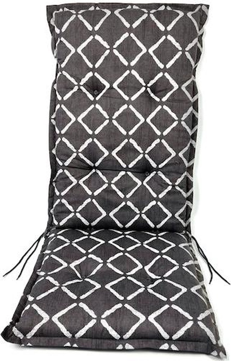 Coussins De Chaise à Dossier Haut Lot De 2 Motif Carreaux Noir