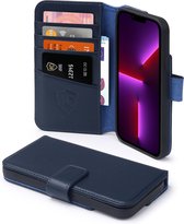 iPhone 13 Pro Max Hoesje - Luxe MobyDefend Wallet Bookcase - Blauw - GSM Hoesje - Telefoonhoesje Geschikt Voor: Apple iPhone 13 Pro Max