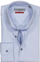 Ledub Slim Fit overhemd - blauw (contrast) - Strijkvriendelijk - Boordmaat: 38