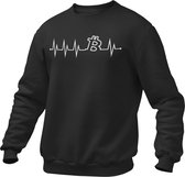 Crypto Kleding - Bitcoin Hearthbeat - Trader - Investing - Investeren - Aandelen - Trui/Sweater