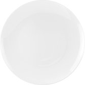 Set van vier borden 27 cm wit fine bone china - Royal Worcester Dinerborden
