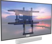 Cavus WME105 CFSBW Draaibare Tv Muurbeugel & Ophangbeugel geschikt voor Sonos Beam wit & VESA Tv - 35kg