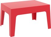 Alterego Table basse 'MARTO' en plastique rouge