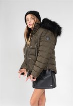 DEELUXE Gewatteerd jack met capuchonLEONA Dark Khaki
