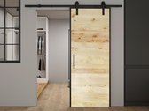 Schuifdeur in opbouw - RUSTIC - H205 x B83 cm - Grenen