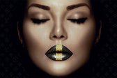 Fashion lips I – 135cm x 90cm - Fotokunst op PlexiglasⓇ incl. certificaat & garantie.