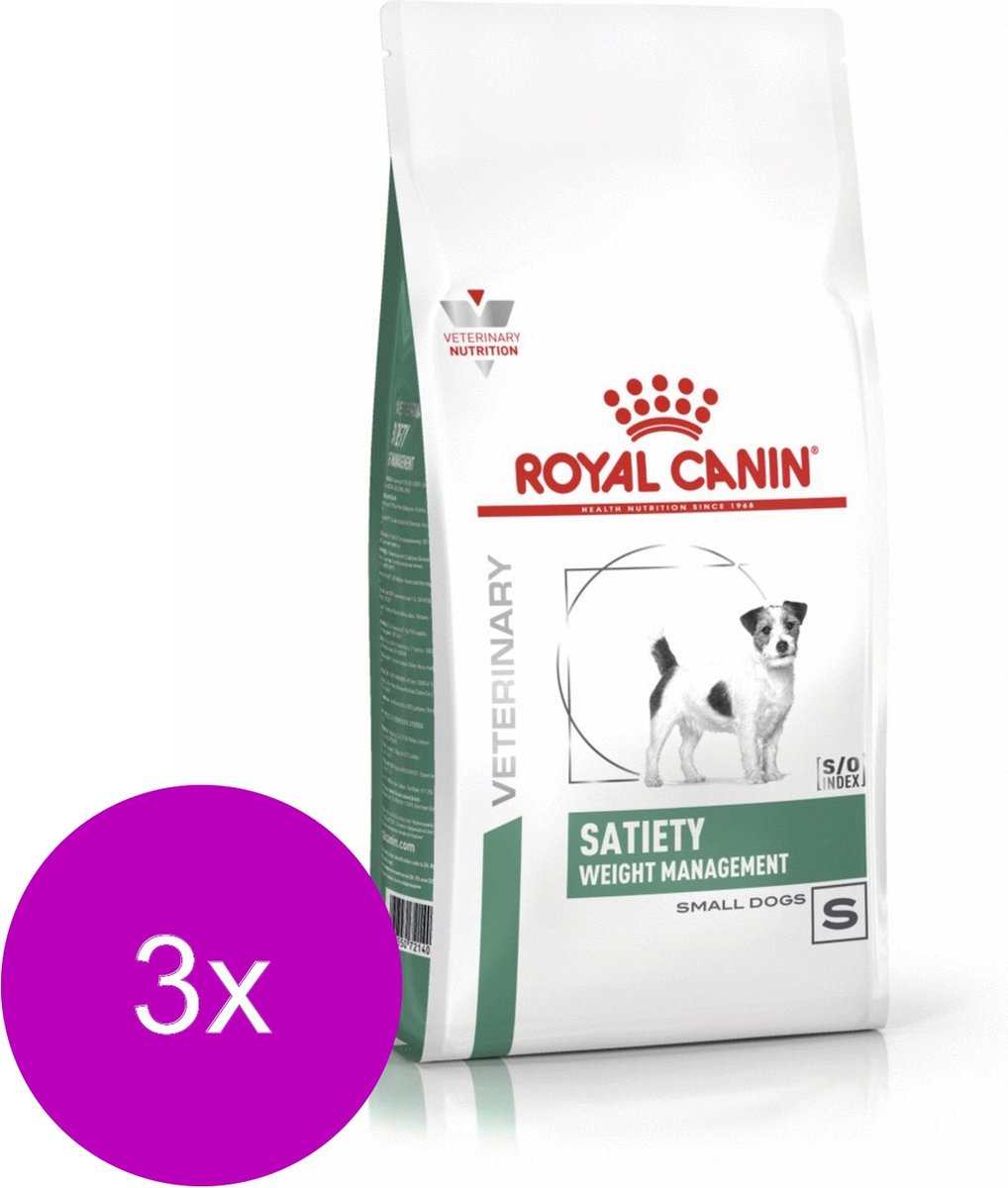 Royal Canin Veterinary Diet Satiety Weight Management Small Dog - Hondenvoer - 3 x 1.5 kg