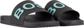 Hugo Boss Slippers - Maat 45 - Mannen - donker grijs - licht blauw