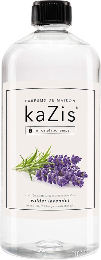 KAZIS® Wilde Lavendel - 1000 ml huisparfum navulling geschikt voor Lampe Berger, LampAir, Ashleigh & Burwood.