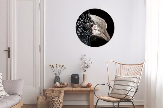 WallCircle - Wall Circle - Wall Circle Indoor - Vogel - Bec - Ressorts - 60x60 cm - Décoration murale - Peintures Ronds