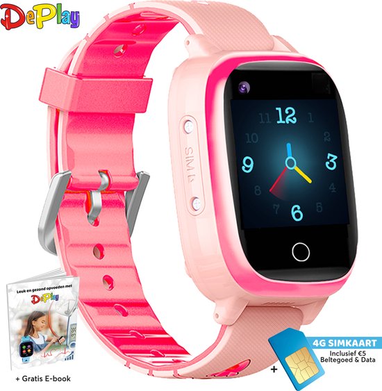 Prestatie schending Werkloos DePlay 4G KidsWatch - Smartwatch Kinderen - GPS Horloge Kind - GPS Tracker  Kids -... | bol.com